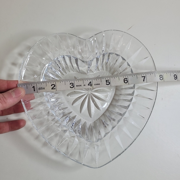 Mikasa Desire Crystal Heart Shaped Candy Dish Glass - Picture 3 of 6